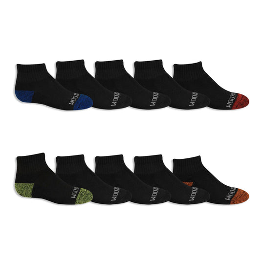 Fruit of the Loom Boys 10 Pair Ankle Socks