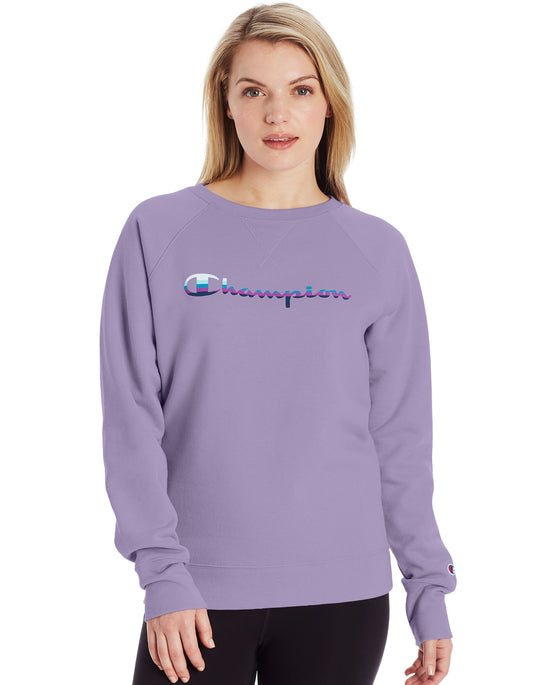 Champion Womens Powerblend Fleece Boyfriend Crew