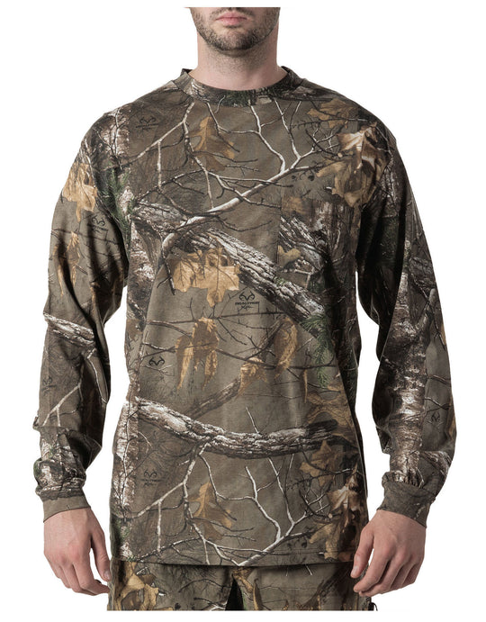 Walls Mens Hunting Long Sleeve Pocket T-Shirt