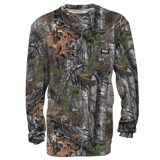 Walls Mens Hunting Long Sleeve Pocket T-Shirt