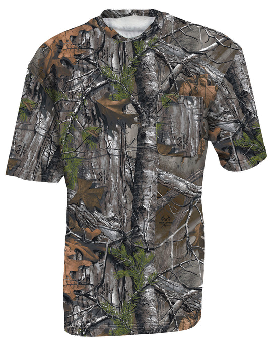 Walls Mens Hunting Short Sleeve Pocket T-Shirt