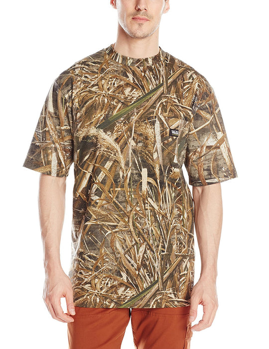 Walls Mens Hunting Short Sleeve Pocket T-Shirt