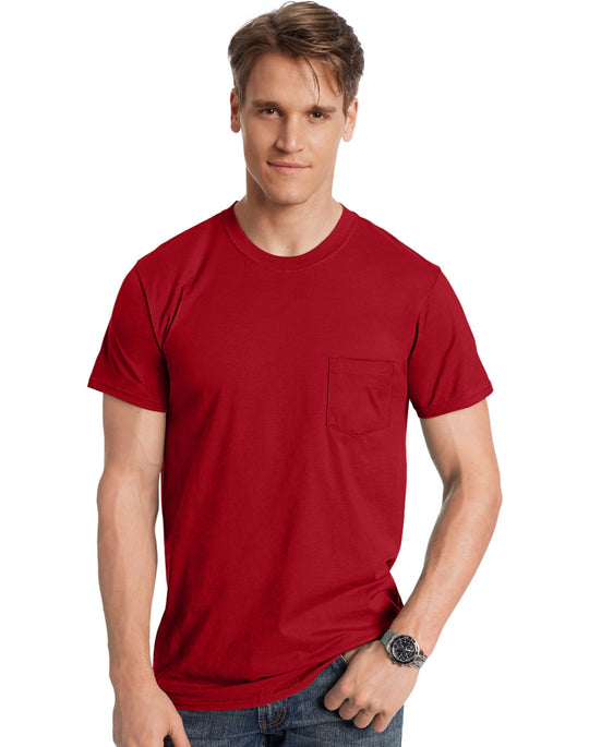 Hanes Men`s Nano-T Pocket T-Shirt