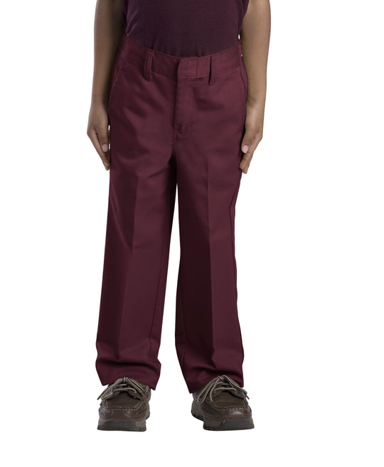 Dickies Boys Classic Fit Straight Leg Flat Front Pants, Sizes 4-7