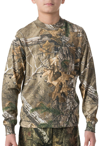 Walls Youth Hunting Long Sleeve Pocket T-Shirt