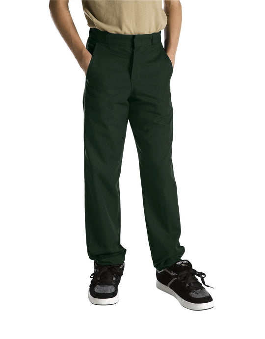 Dickies Boys Classic Fit Straight Leg Flat Front Pants, Sizes 8-20