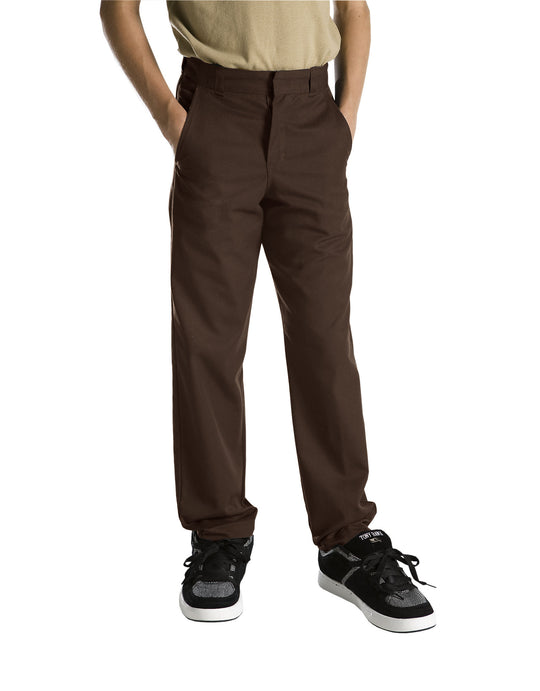 Dickies Boys Classic Fit Straight Leg Flat Front Pants, Sizes 8-20