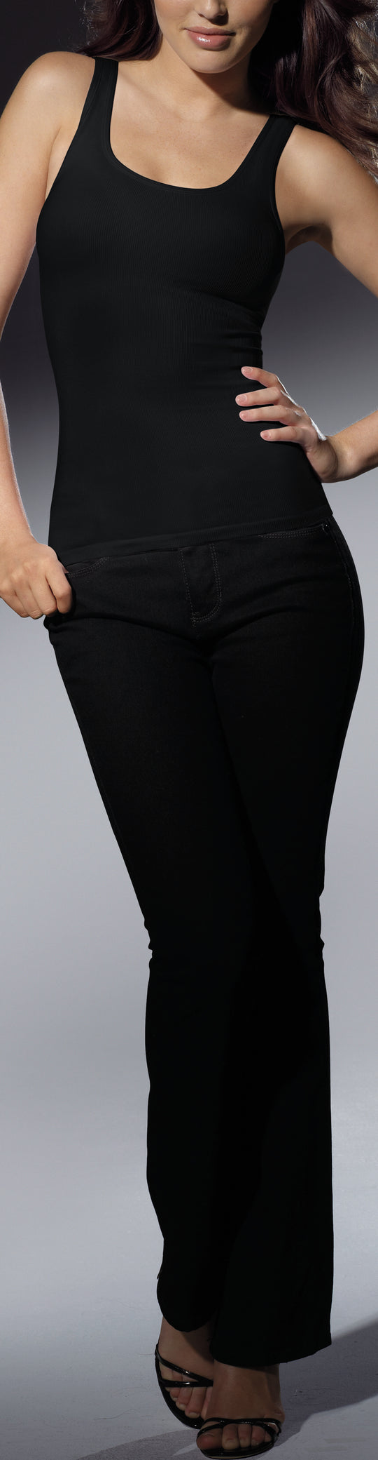 Bali Comfortshape Seamless Ribbed A-Shirt