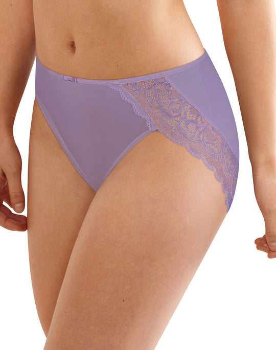 Bali Womens Lace Desire Microfiber Hi-Cut Brief