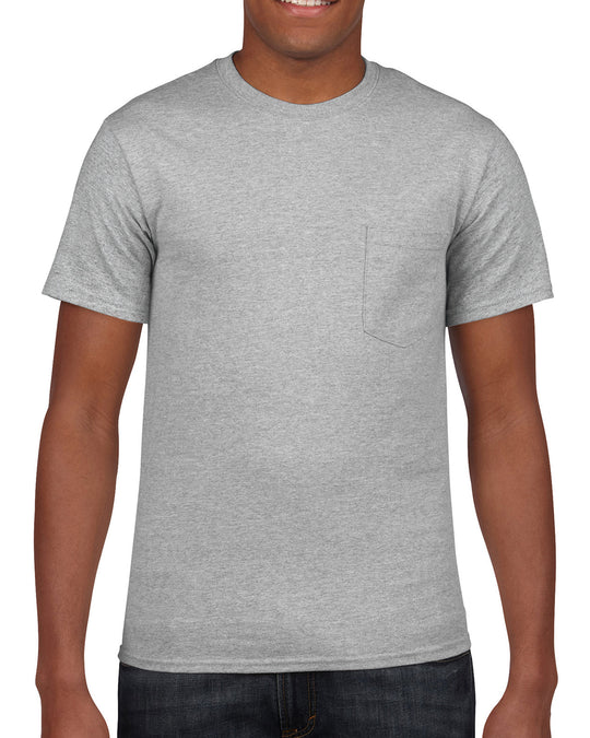 Gildan Mens Hammer T-Shirt with Pocket, XL, White
