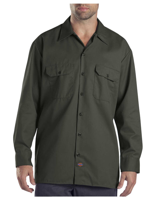 Dickies Mens Long-Sleeve Work Shirt