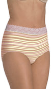 Barely There Got You Covered Cotton Stretch w/ Lace Modern Brief 2-Pk