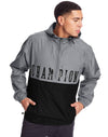 Champion Mens Colorblocked Packable Jacket, L, Cargo Olive/Black