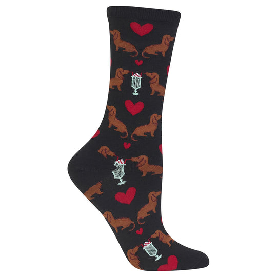 Hot Sox Womens Dogs and Milkshake Sock