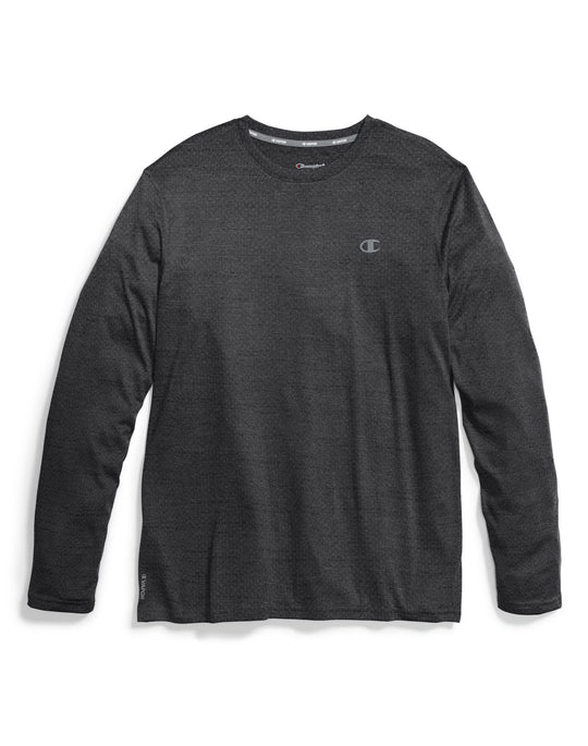 Champion Mens C Vapor Heather Long Sleeve Tee