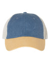 Sportsman Pigment-Dyed Trucker Cap, Adjustable, Texas Orange/Stone
