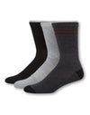 Hanes Mens 1901 Heritage Half Cushion Crew Socks 3-Pack