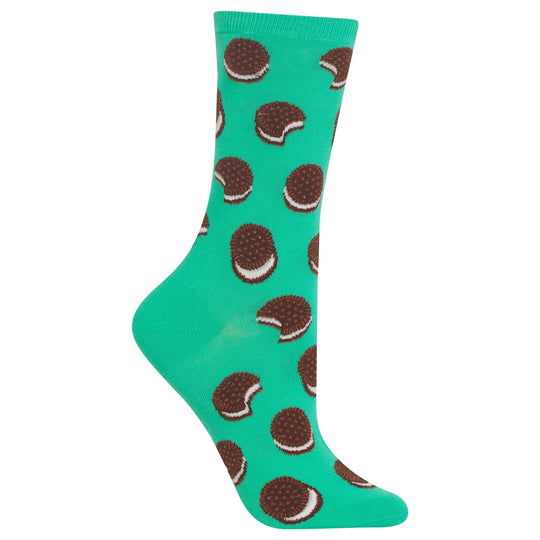 Hot Sox Womens Sandwich Cookie Crew Socks
