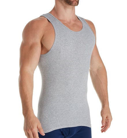 Fruit Of The Loom Mens Black/Grey Core Cotton A-Shirts - 5 Pack