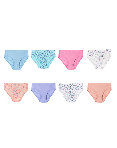 Hanes Girls Ultimate Pure Comfort Organic Cotton Brief 8-Pack