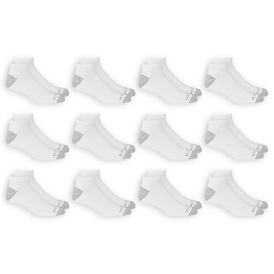 Fruit Of The Loom Mens Dual Defense Low Cut Socks 12 Pair