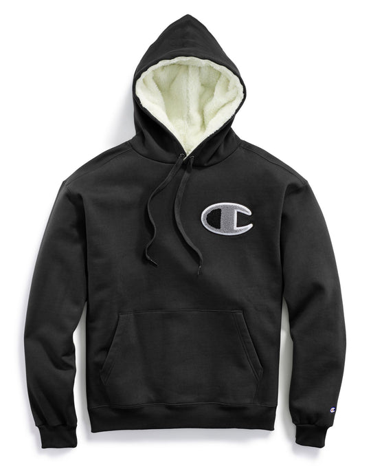 Champion Life Mens Super Fleece 2.0 Sherpa Lined Cone Hoodie