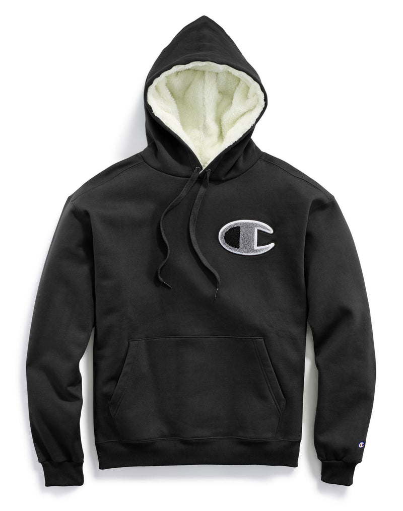 Champion Life Mens Super Fleece 2.0 Sherpa Lined Cone Hoodie
