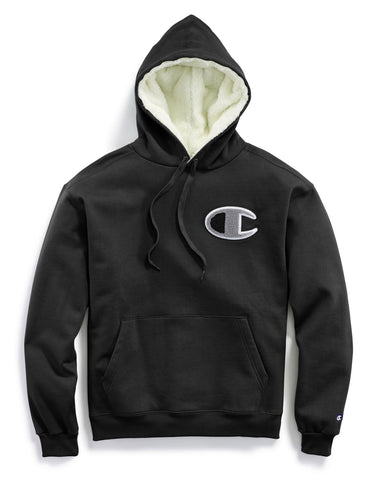 Champion Life Mens Super Fleece 2.0 Sherpa Lined Cone Hoodie