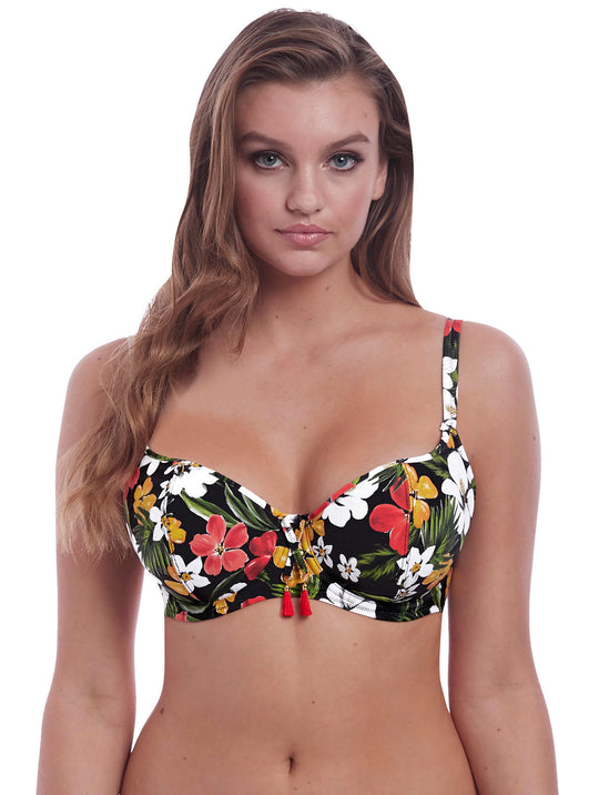 Freya Womens Tiki Bar Underwire Sweetheart Padded Bikini Top