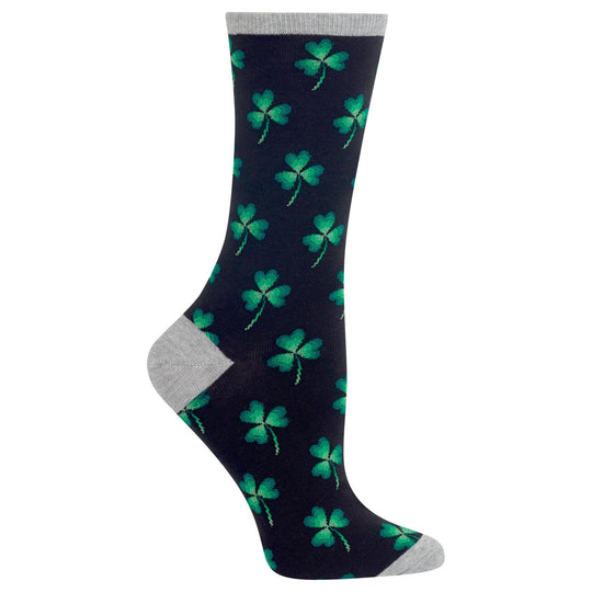 Hot Sox Womens Clover Crew Socks