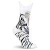 K. Bell Womens Wide Mouth Tiger Crew Socks