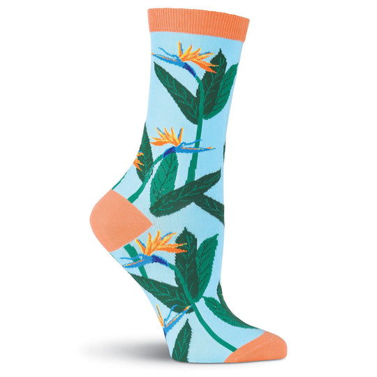 K. Bell Womens Birds of Paradise Crew Socks