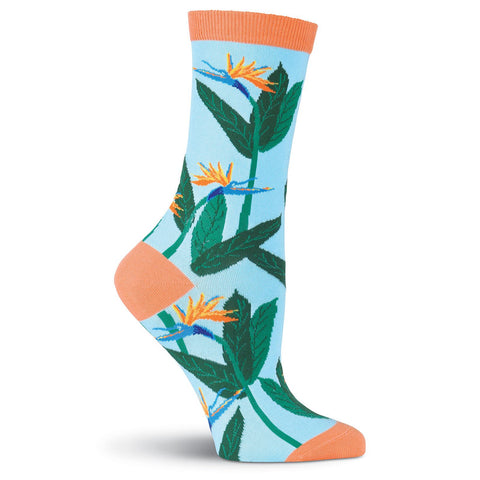 K. Bell Womens Birds of Paradise Crew Socks
