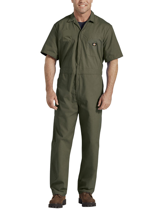 Dickies Mens Short Sleeve Poplin Coveralls