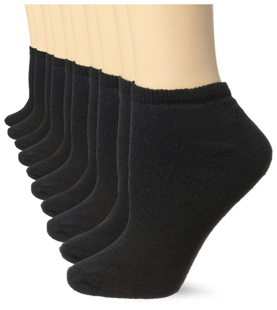 Fruit of the Loom Womens 10 Pair No Show Socks