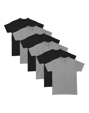 Hanes Men's ComfortSoft® TAGLESS® Crewneck T-Shirt 6-Pack