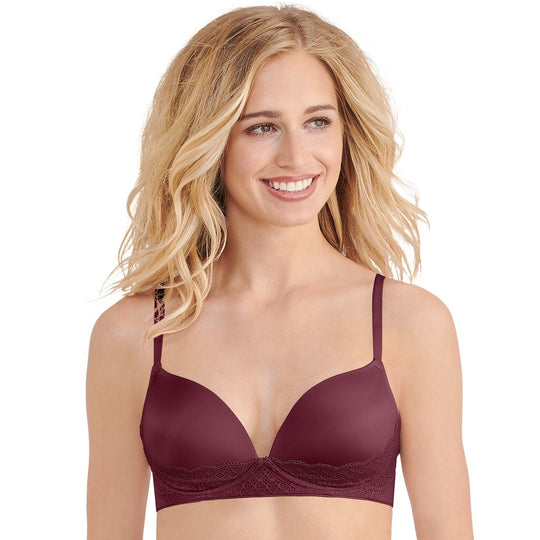 Lily of France Womens Your Perfect Lift Graduated Wirefree Bra