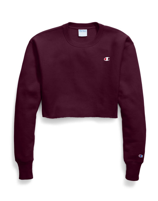 Champion Life Womens Reverse Weave Cropped Cut Off Crew-Mens Fit