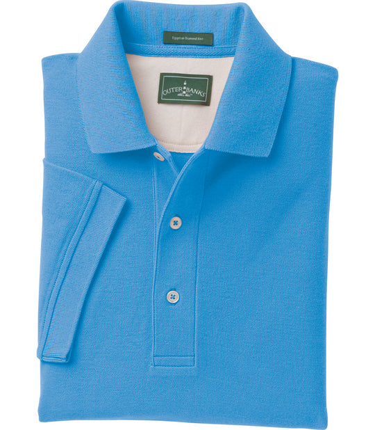 Outer Banks Mens Egyptian Diamond Knit Polo