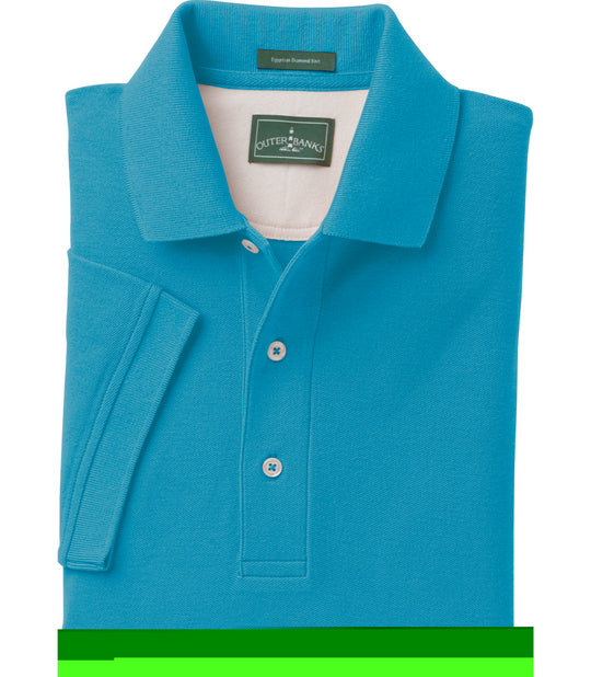 Outer Banks Mens Egyptian Diamond Knit Polo