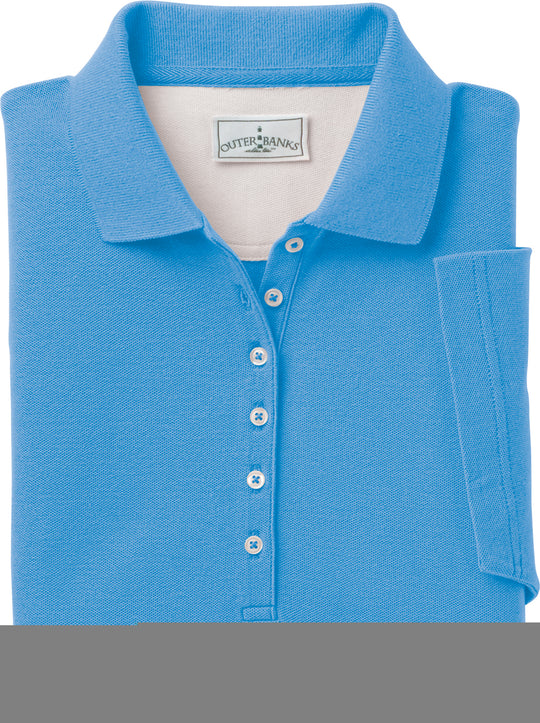 Outer Banks Womens Egyptian Diamond Knit Polo