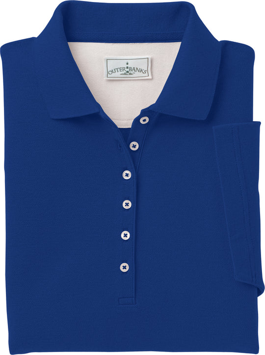 Outer Banks Womens Egyptian Diamond Knit Polo