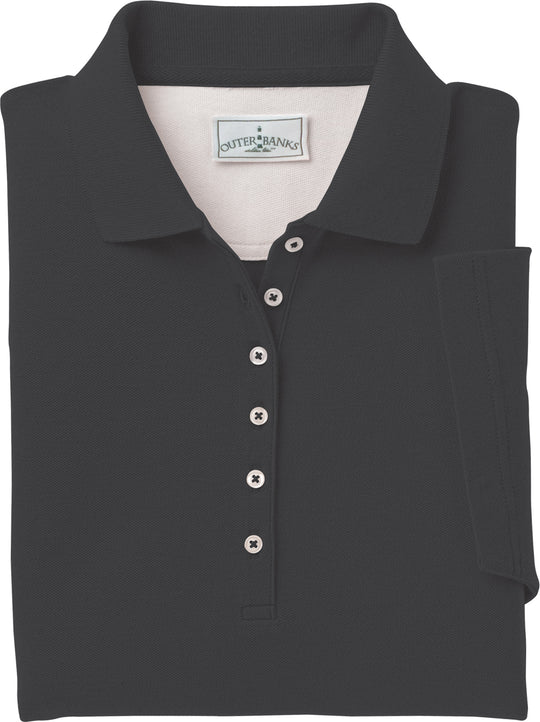 Outer Banks Womens Egyptian Diamond Knit Polo