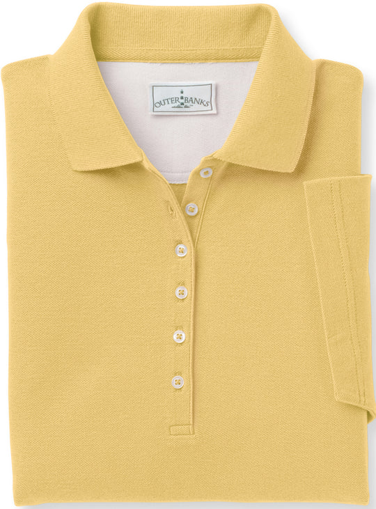 Outer Banks Womens Egyptian Diamond Knit Polo