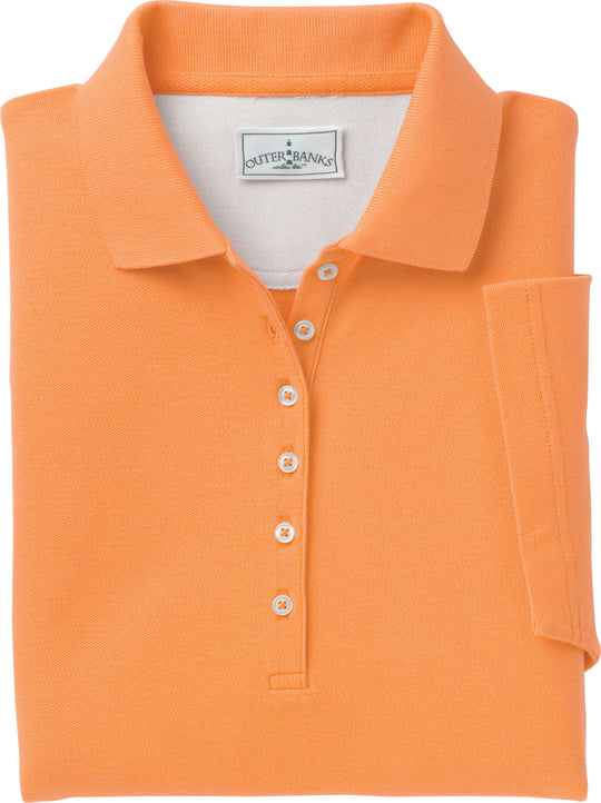 Outer Banks Womens Egyptian Diamond Knit Polo