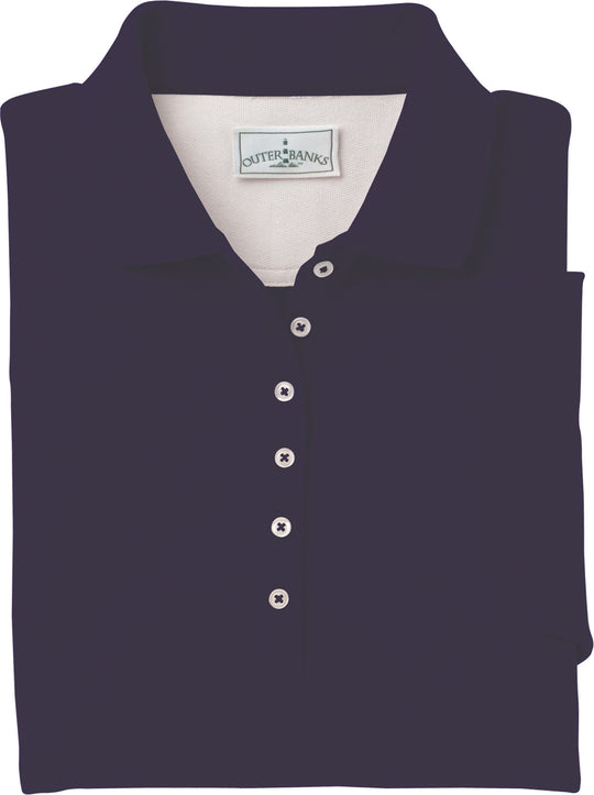 Outer Banks Womens Egyptian Diamond Knit Polo