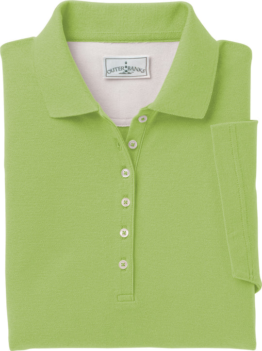 Outer Banks Womens Egyptian Diamond Knit Polo