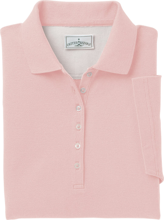 Outer Banks Womens Egyptian Diamond Knit Polo