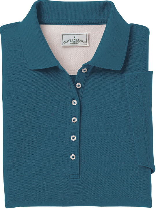 Outer Banks Womens Egyptian Diamond Knit Polo
