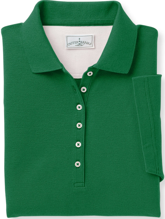 Outer Banks Womens Egyptian Diamond Knit Polo